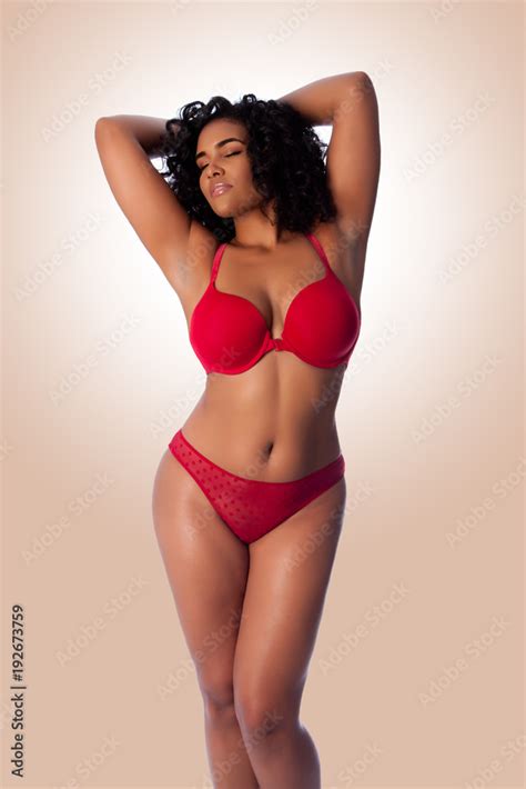 Sexy Happy Woman In Lingerie Stock Photo Adobe Stock