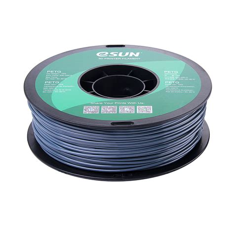 Esun Petg Filament Mm Mm Compatible Solid Grey Kg Spool