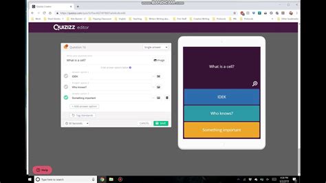 How To Create A Quizziz Quiz Youtube