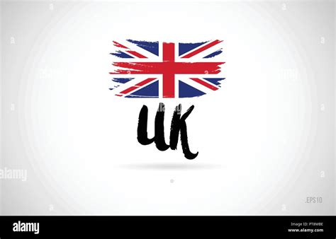 united kingdom uk country flag concept with grunge design suitable for ...