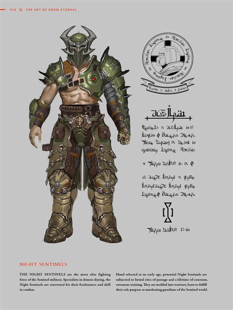 This Night Sentinel concept art gives us a clue on the Marauder's origins. : r/Doom