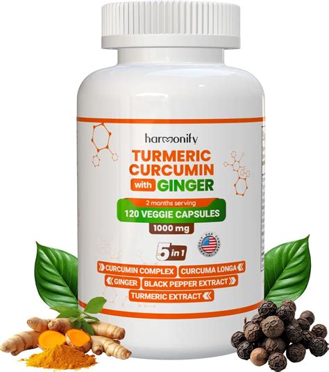 HARMONIFY Complejo de curcumina de cúrcuma 1000 mg Curcuma Longa