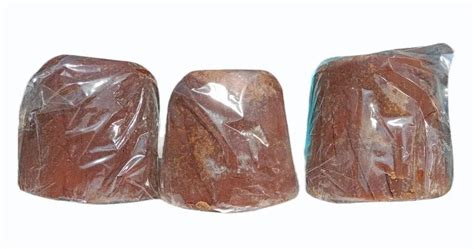 Natural Dark Brown Organic Sugarcane Jaggery Shape Round Packaging