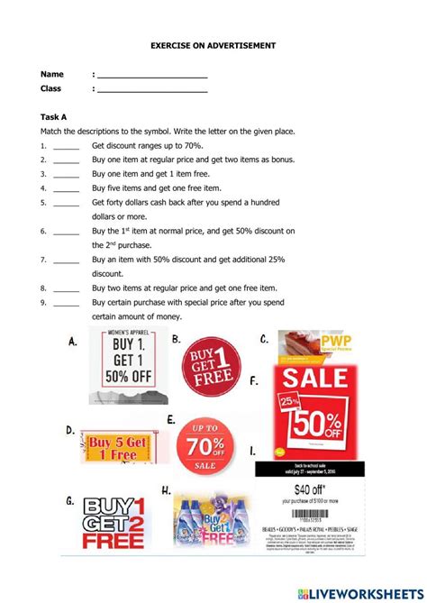 The Power Of Advertising Worksheet Artofit