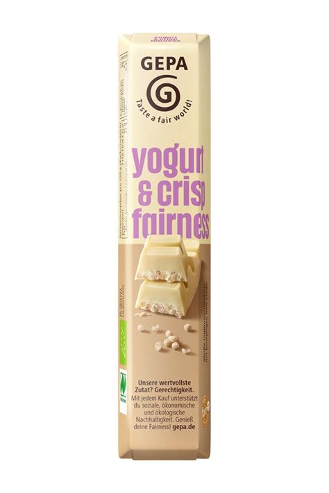 Gepa Yogurt Crisp Fairness Riegel Bio Naturpur Shop