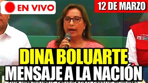 En Vivo Presidenta Dina Boluarte Brinda Mensaje A La Naci N Hoy