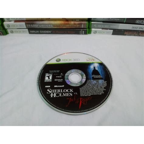 Sherlock Holmes Vs Jack The Ripper Xbox 360 Somente Disco Shopee Brasil