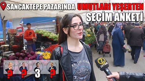 SANCAKTEPE SEMT PAZARINDA UMUTLARI YEŞERTEN SEÇİM ANKETİ 2023 YouTube