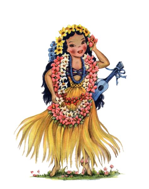 vintage hawaiian traditional dress  stock photo public domain
