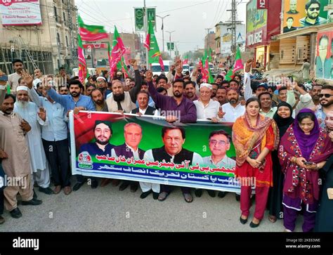 Gujranwala Pakistan November Activists Of Tehreek E Insaf