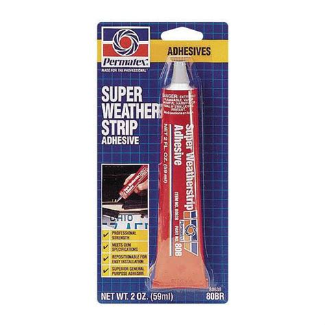 Permatex Super Weatherstrip Adhesive Yellow 80638 Jb Tools