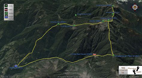 Singalila Uttarey CircuitTrek Singalila Pass Trek Map | RockyFeet