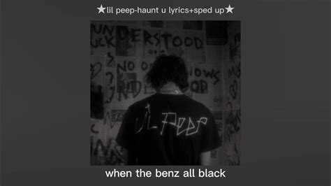 Lil Peep Haunt U Sped Up★lyrics Youtube