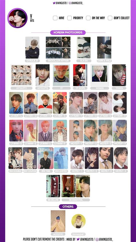 Bts Group Photocard Template Btsryma