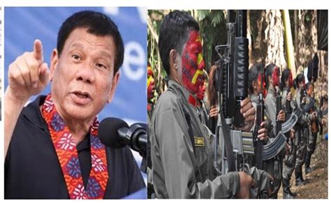 Duterte Magbibigay Ng P K Bilang Pabuya Sa Bawat Ulo Ng Npa Rebel