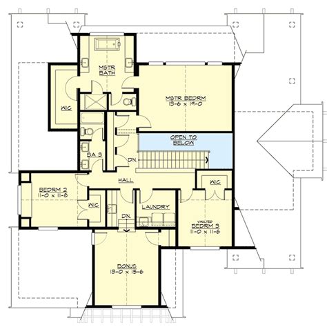 Rustic 4 Bed Mountain Craftsman Home Plan With Den And Bonus Room