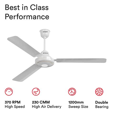 Buy Zunpulse Falco Cm Sweep Blade Ceiling Fan With Bldc Motor