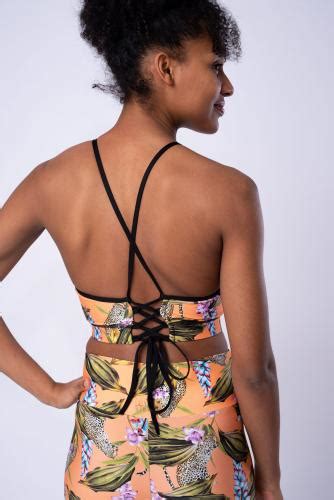 Flying Love Birds Africa Orange Bustier Sport BH Bikini Oberteil