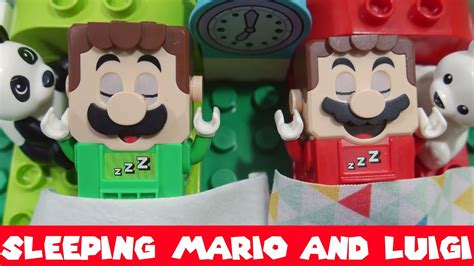 💤💤💤 Sleeping Mario And Luigi Lego Super Mario 💤💤💤 Youtube