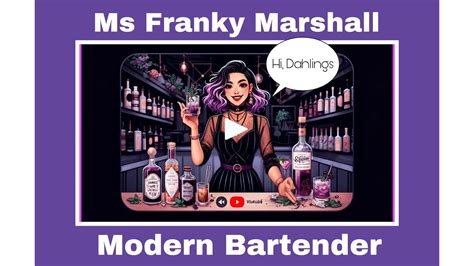 Secrets Of Nycs Fabulous Bartender Ms Franky Marshall Bartender Nyc