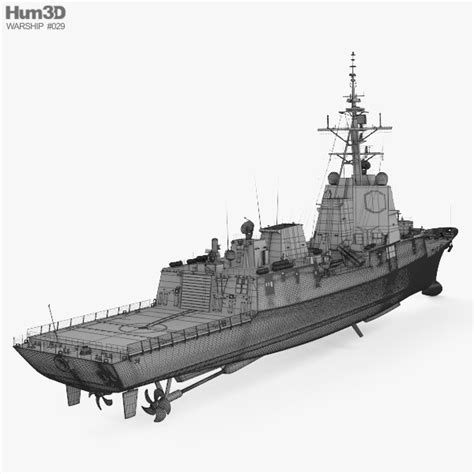 Hobart-class destroyer 3D model - Ship on Hum3D