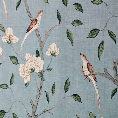 Eleonora Print Wallpaper Stockholm Blue By Zoffany 313047