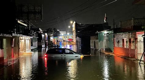 Inundaciones en Cancún debido a la Tormenta Tropical Alberto La