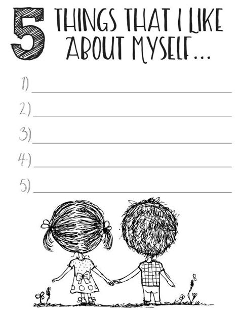 4 Free Printable Self Esteem Worksheets Artofit