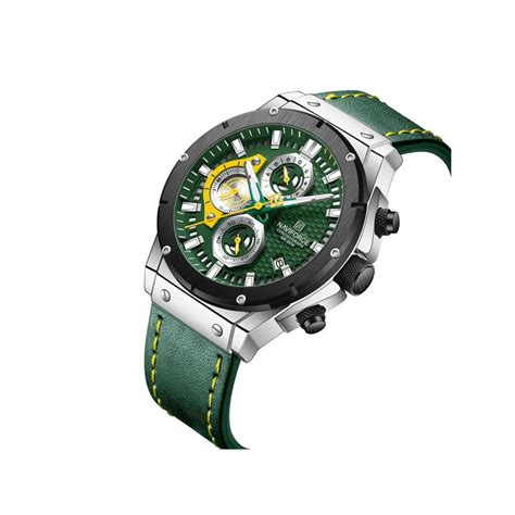 Naviforce 8027 Novicius Chronograph Edition Watch For Men Green