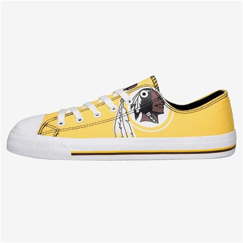 Nfl レッドスキンズ シューズ ビッグロゴ キャンパス スニーカー Low Top Big Logo Canvas Shoes