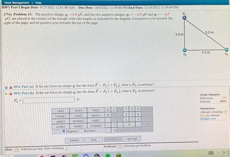 Solved 7 Problem 13 The Positive Charge Q135μc And