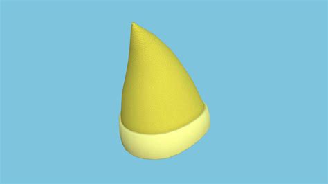 Gnome Hat 04 Yellow 3d Model By Gsommer