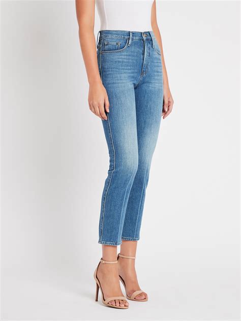 Frame Denim Le Sylvie Slender Straight Jean Mid Denim Garmentory