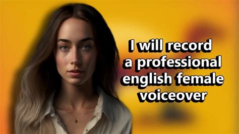 Record Professional English Female Voice Over By Rivetnet Fiverr