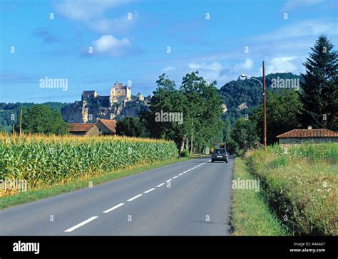 beynac dordogne aquitaine france stock photo alamy