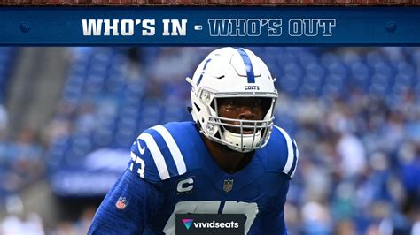 Colts Rule Out De Kwity Paye Qb Matt Ryan Lb Grant Stuard For Week 8