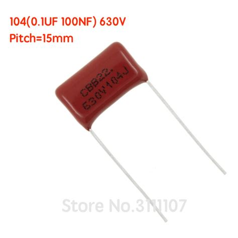 Pcs Lot Nf V Pitch Mm Cbb Polypropylene Film Capacitor