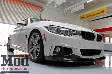 Carbon Fiber Front Lip Splitter For 2014 Bmw 4 Series M Sport [f32] Performance Style