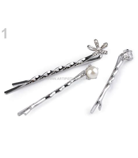 3 Hair Pin Set Hair Pins With Rhinestones Materials For Headdresses