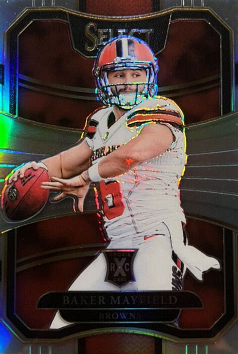 Panini Select Xrc Silver Prizm Qb Baker Mayfield Rc