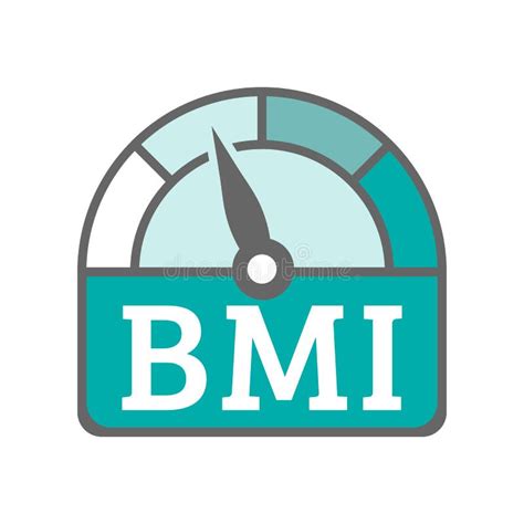 Bmi Body Mass Index Round Icon Set Of Weight Height Bmi Machine