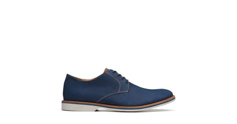 Atticus Lace Navy Nubuck Mens Oxford Shoes Clarks® Shoes Official