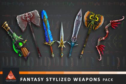 Fantasy Stylized Weapons Pack Unity Assetstore Price Down Information