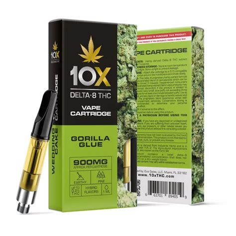 Gorilla Glue Cart Delta 8 Vape By 10x Askgrowers