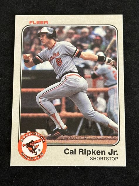 Lot 1983 Fleer Cal Ripken Jr HOF