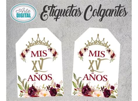 Etiquetas Mis Xv A Os Colgante Flores Vino En Venta En Navojoa