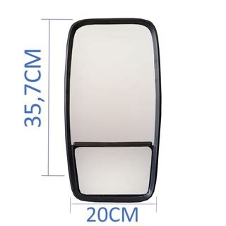 Espelho Retrovisor Bipartido Grande Caminh O Mb Shopee Brasil