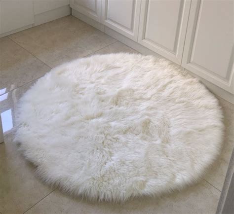 Fluffy White Round Rugs For Living Room – Life Home Love