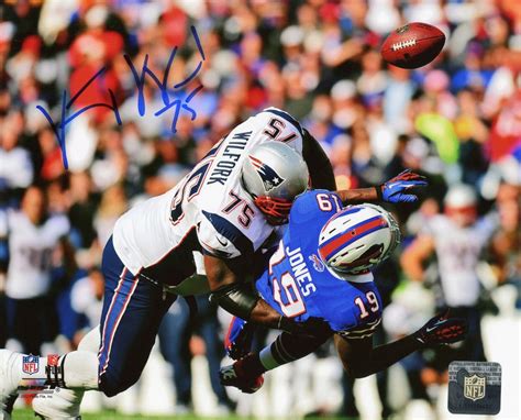 Vince Wilfork New England Patriots Signed Big Hit 8x10 Photo Patriots ...