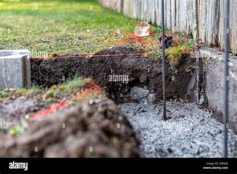 Construction Formwork Shuttering Pouring Concrete Hi Res Stock